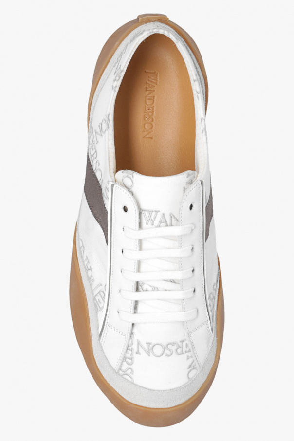 JW Anderson Bubble White Calf White Mesh White Sole Sneakers